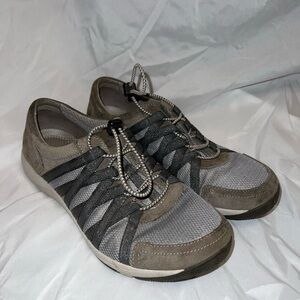 Dansko Honor Women’s Sneakers Grey Suede Comfort Walking Shoes Toggle 40 9.5-10